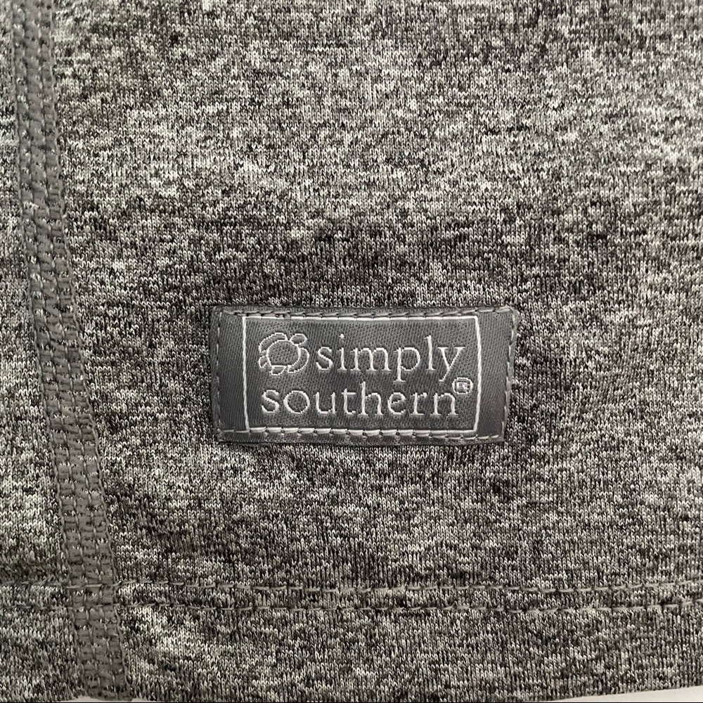 Simply Southern Heather Gray Sport Jacket Zip Up Size Medium - Picture 4 of 10